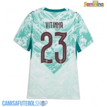 Camisa de time de futebol Portugal Vitinha #23 Replicas 2º Equipamento Feminina Mundo 2026 Manga Curta